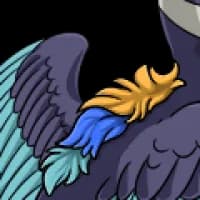 Fluffy Back Feathers female mutation of undefined