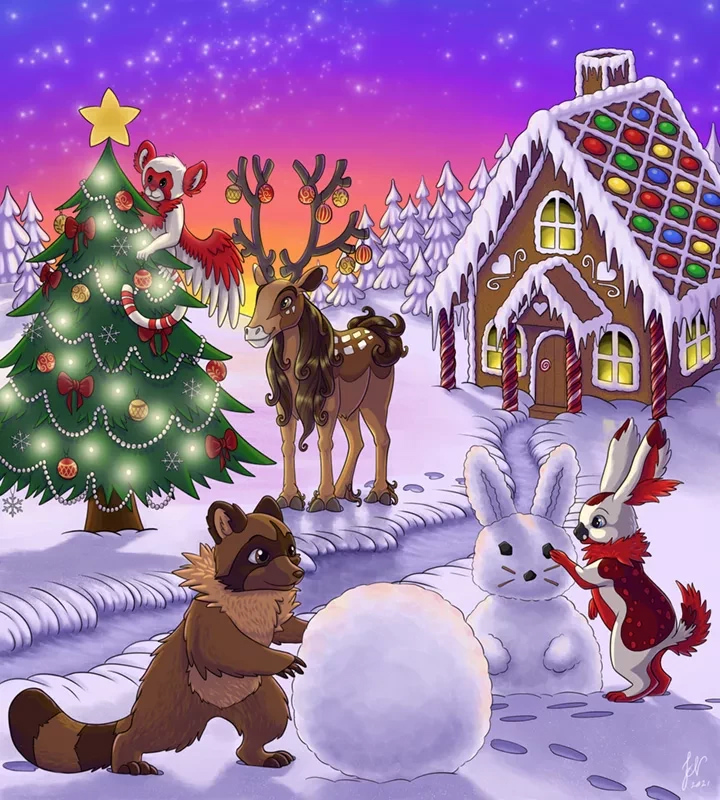 Advent Calendar 2021 background version 2