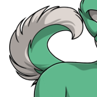 Curled Tail female mutation of Canis