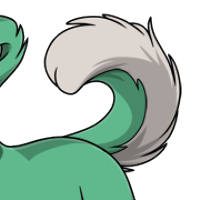 Curled Tail male mutation of Canis