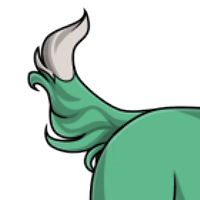 Tipped Wavy Thin Tail female mutation of Canis