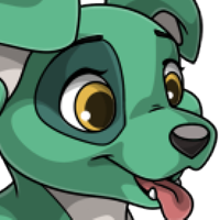 Eyepatched Head female mutation of Canis