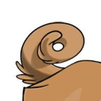 Solid pug tail female mutation of Catus