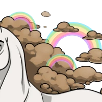 Rainbow Cloud Mane male mutation of undefined