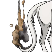 Flame Unicorn Tail female mutation of undefined