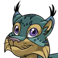 Colorized Lynx Head male mutation of Feline