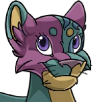 Tortie Cat Head female mutation of Feline