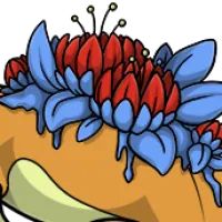 Colorized Blooming Back male mutation of undefined