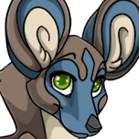 Painted Dog Head female mutation of undefined