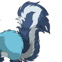 Skunk Tail male mutation of Mustela