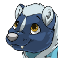 Skunk Head male mutation of Mustela