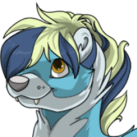 Striped Full Hair male mutation of Mustela