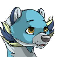 Bicolor Beard female mutation of Mustela