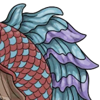 Floral Dorsal Fin male mutation of undefined