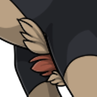 Bicolor Leg Tufts female mutation of Porcus