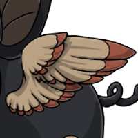 Tipped Feathered Wings male mutation of Porcus