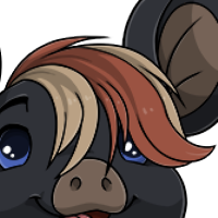 Bicolor Forelock female mutation of Porcus