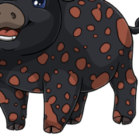 Dalmatian Body male mutation of Porcus