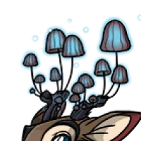 Glowing Fungi Antlers male mutation of undefined