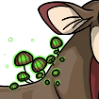 Toxic Glowing Fungi Mane female mutation of undefined