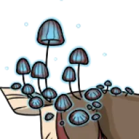 Glowing Fungi Tail female mutation of undefined