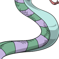 Striped Body female mutation of Serpentes