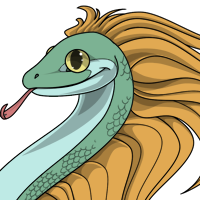 Flowing Mane male mutation of Serpentes