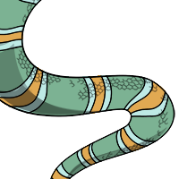 Coral Snake Body male mutation of Serpentes