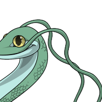 Whiskers male mutation of Serpentes