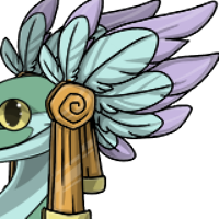 Quetzalcoatl Face Feathers male mutation of undefined