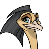 Hair female mutation of Struthio