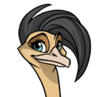 Forelock female mutation of Struthio