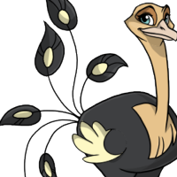 Peacock Tail female mutation of Struthio