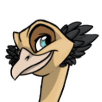 Fluffy Cheeks male mutation of Struthio