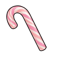 1x Candy Cane - Pink (sticker) mutation