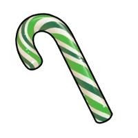 1x Candy Cane - Green (sticker) mutation