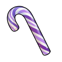 1x Candy Cane - Purple (sticker) mutation