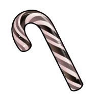 1x Candy Cane - Black (sticker) mutation