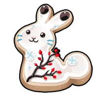 5x Sugar Cookie - Snow Hare (sticker) mutation