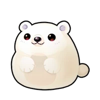 5x Soft Doll - Polar Bear (sticker) mutation